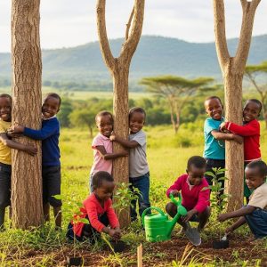 Promoting Sustainable Climate Advocacy in Schools Through “Tree Petting” and Environmental Education